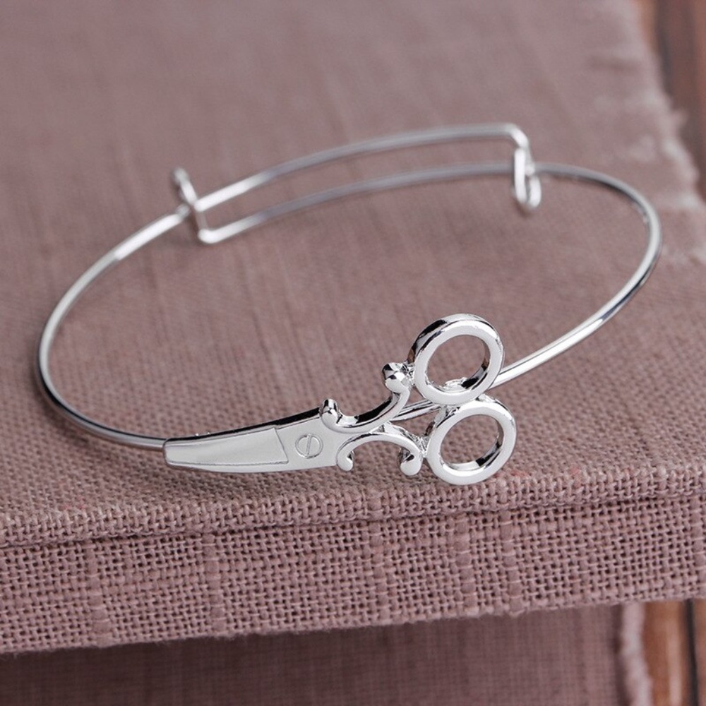 Silver Scissor Bracelet